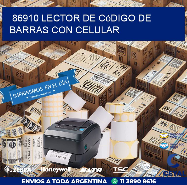 86910 Lector de código de barras con celular