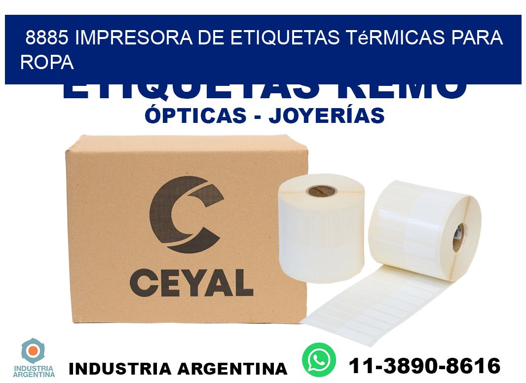 8885 impresora de etiquetas térmicas para ropa