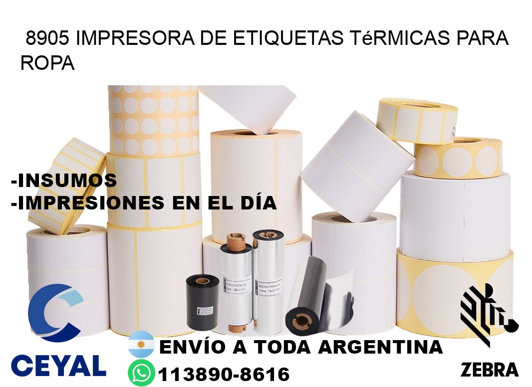 8905 impresora de etiquetas térmicas para ropa