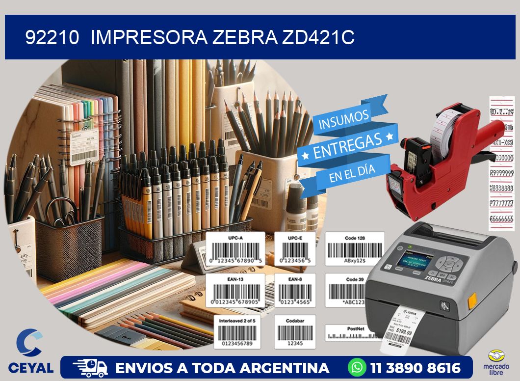 92210 Impresora Zebra zd421c