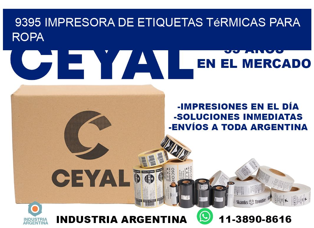 9395 impresora de etiquetas térmicas para ropa