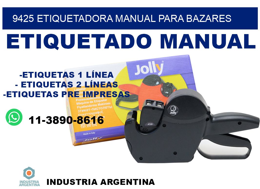 9425 etiquetadora manual para bazares