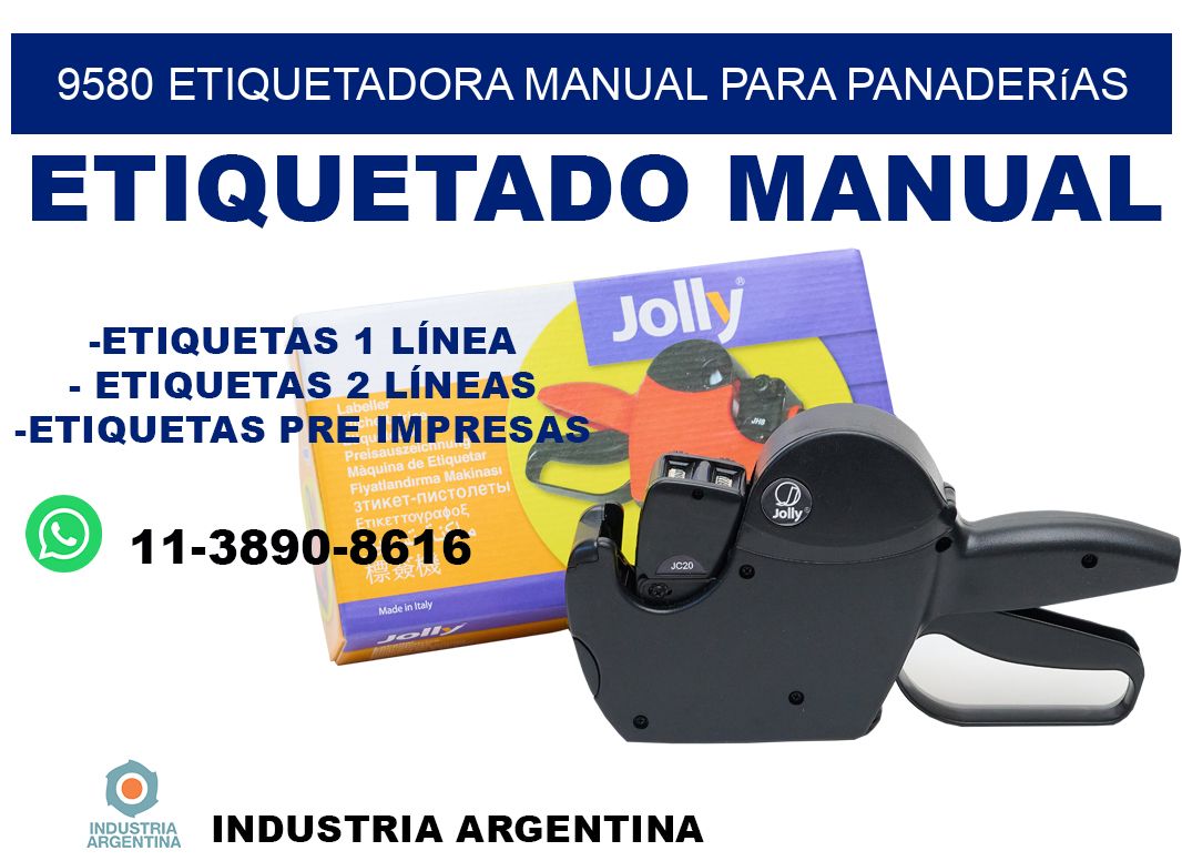 9580 etiquetadora manual para panaderías