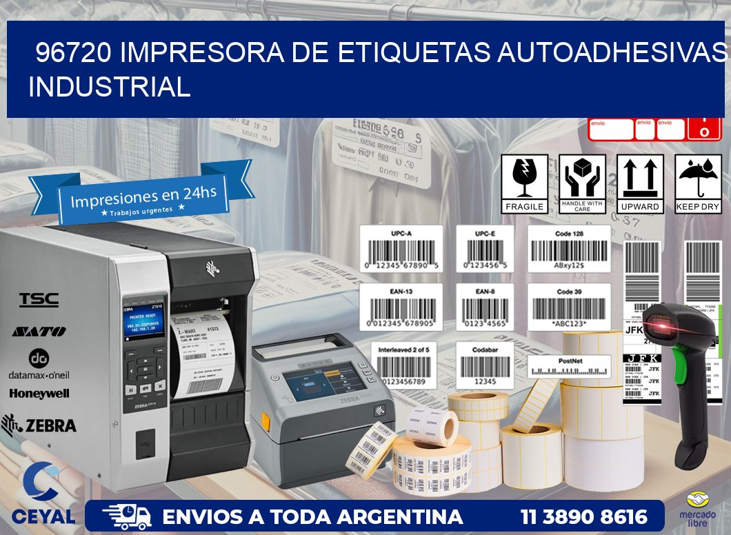 96720 Impresora de etiquetas autoadhesivas industrial