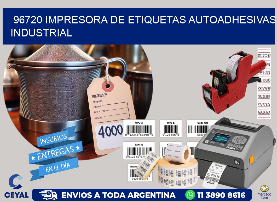 96720 Impresora de etiquetas autoadhesivas industrial