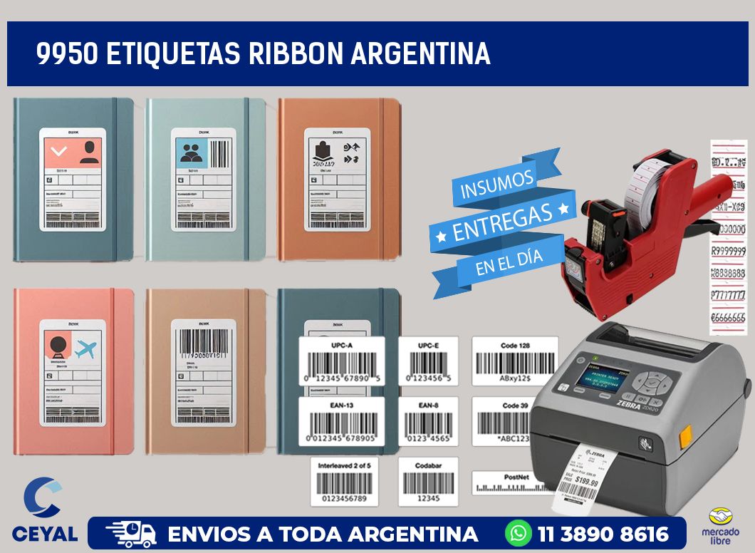 9950 etiquetas ribbon argentina