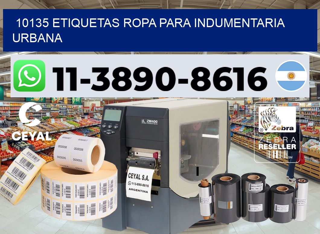 10135 Etiquetas ropa para indumentaria urbana