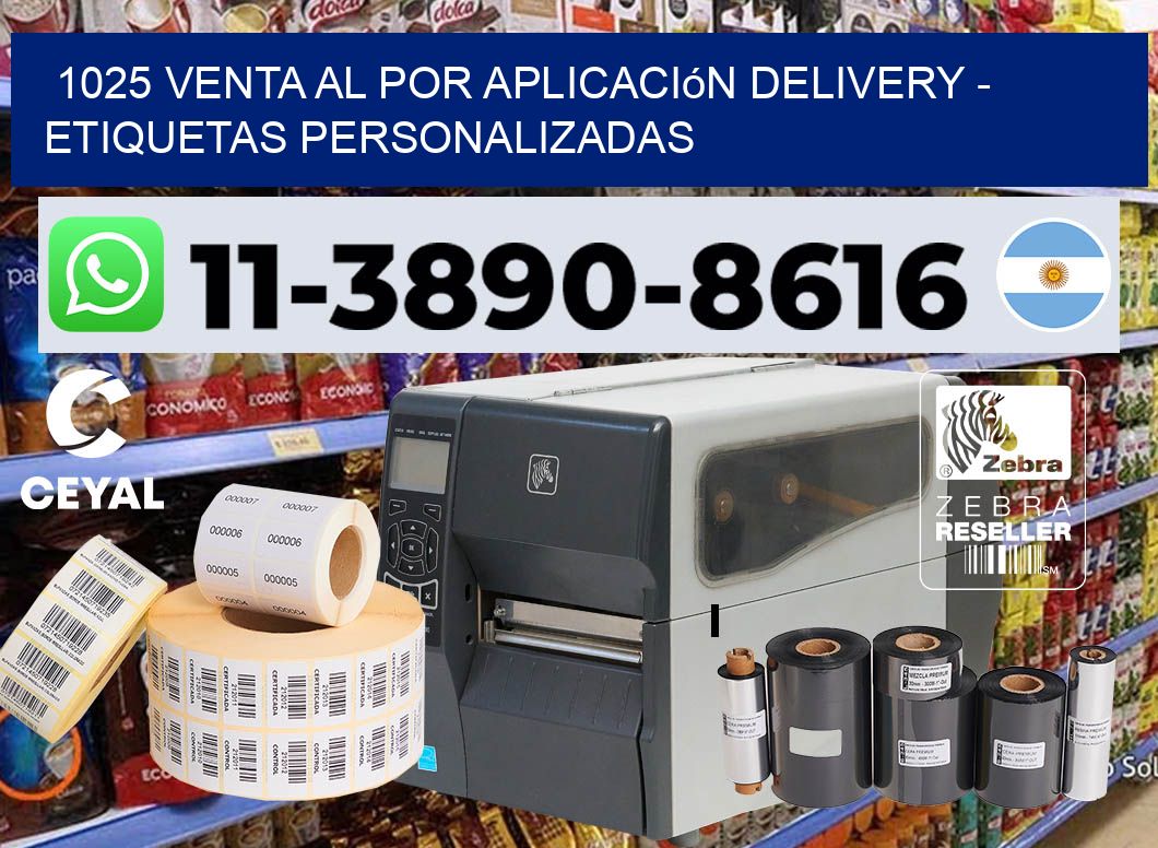 1025 Venta al Por Aplicación delivery – Etiquetas Personalizadas