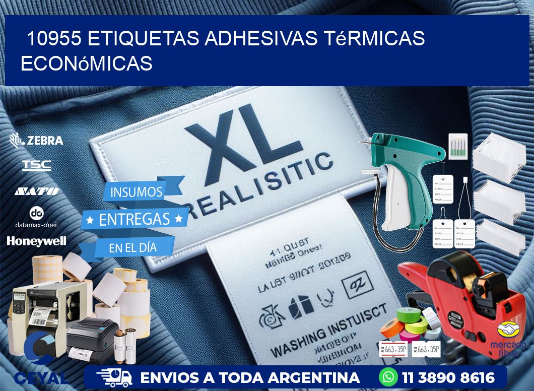 10955 etiquetas adhesivas térmicas económicas