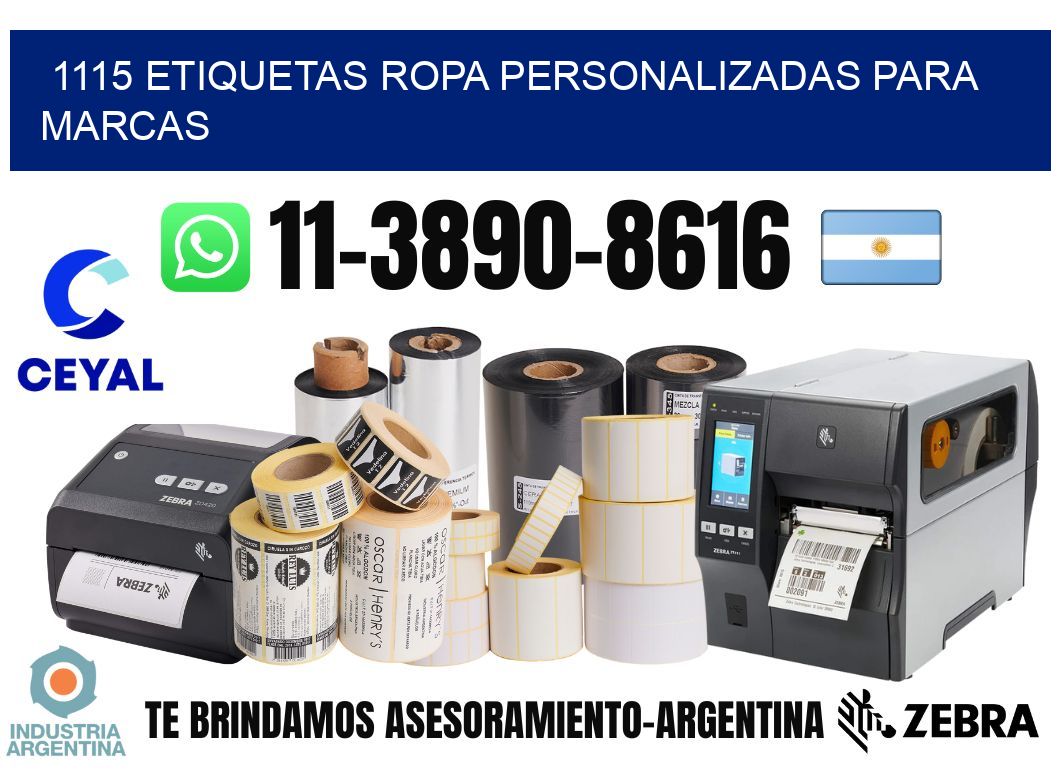 1115 Etiquetas ropa personalizadas para marcas