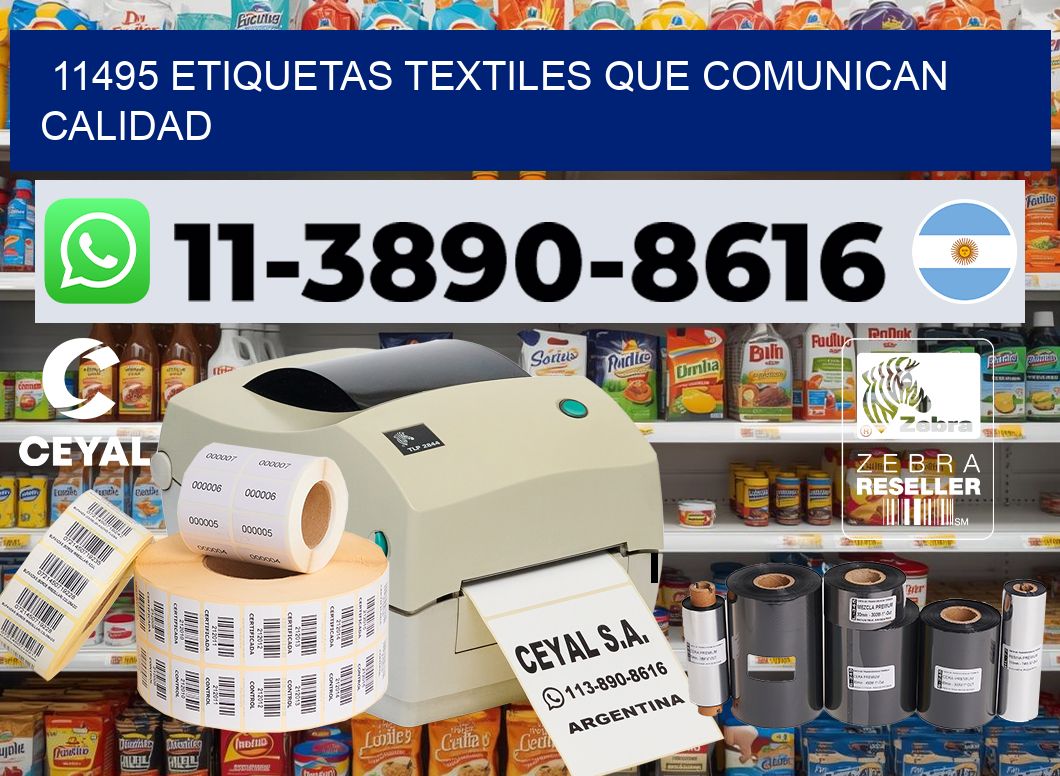 11495 Etiquetas textiles que comunican calidad