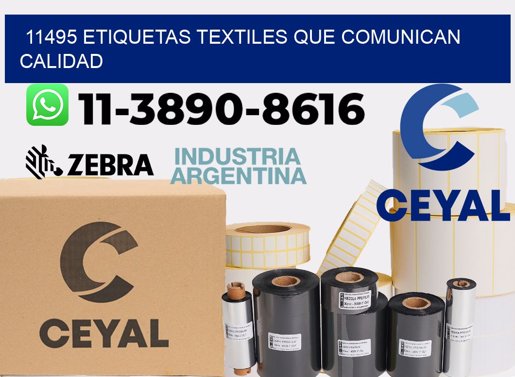 11495 Etiquetas textiles que comunican calidad
