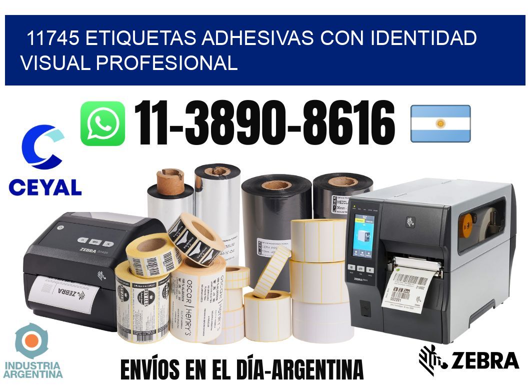 11745 Etiquetas adhesivas con identidad visual profesional