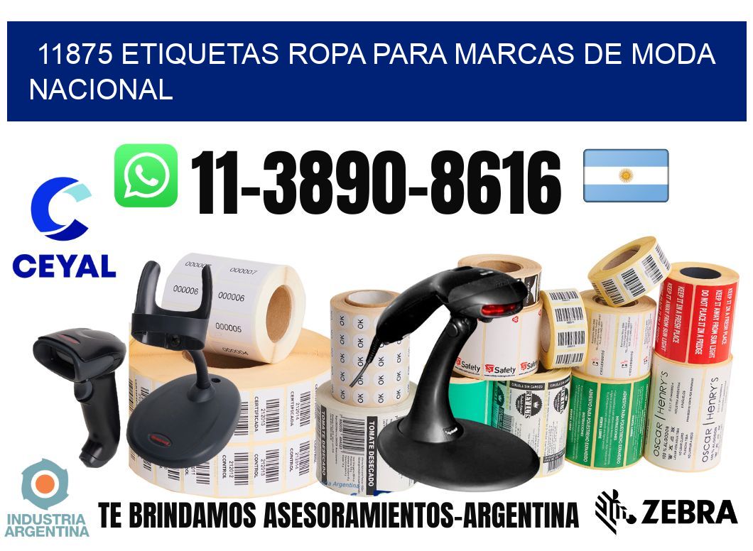 11875 Etiquetas ropa para marcas de moda nacional