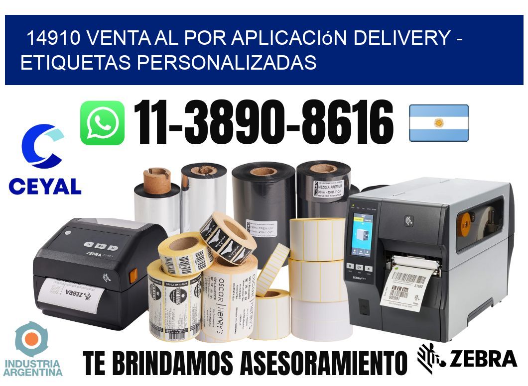 14910 Venta al Por Aplicación delivery - Etiquetas Personalizadas