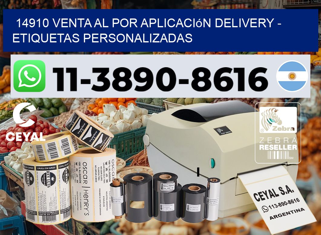 14910 Venta al Por Aplicación delivery – Etiquetas Personalizadas