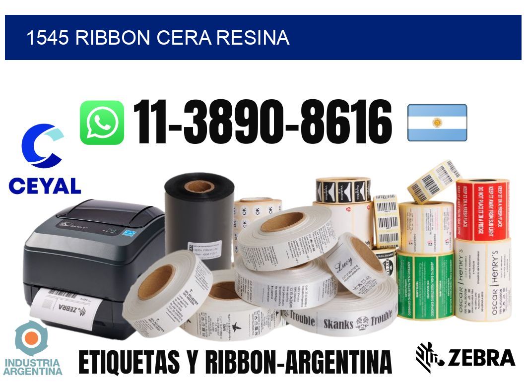 1545 ribbon cera resina