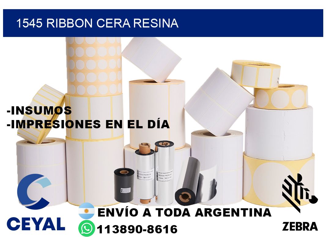 1545 ribbon cera resina