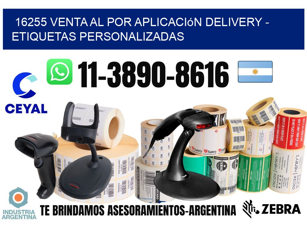 16255 Venta al Por Aplicación delivery - Etiquetas Personalizadas