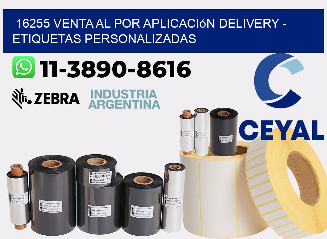 16255 Venta al Por Aplicación delivery - Etiquetas Personalizadas