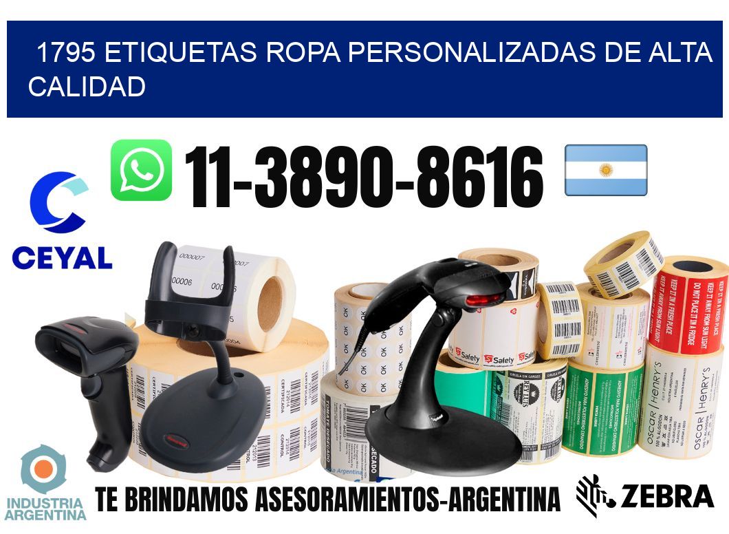 1795 Etiquetas ropa personalizadas de alta calidad