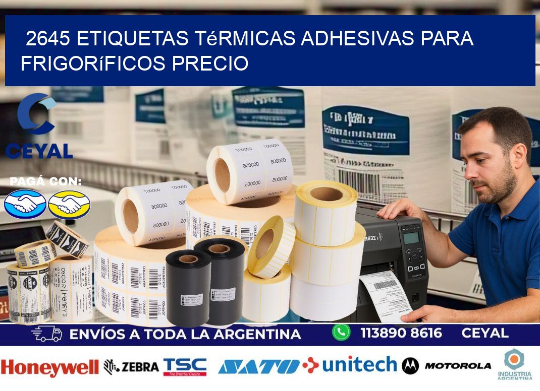 2645 etiquetas térmicas adhesivas para frigoríficos precio