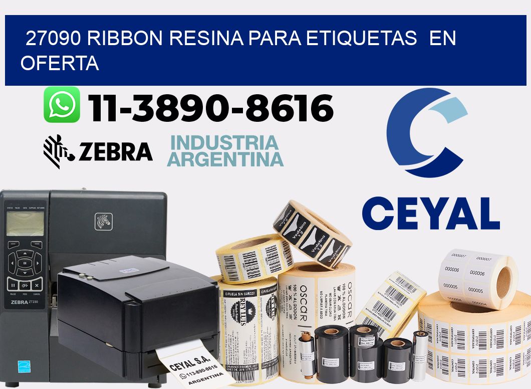 27090 ribbon resina para etiquetas en oferta