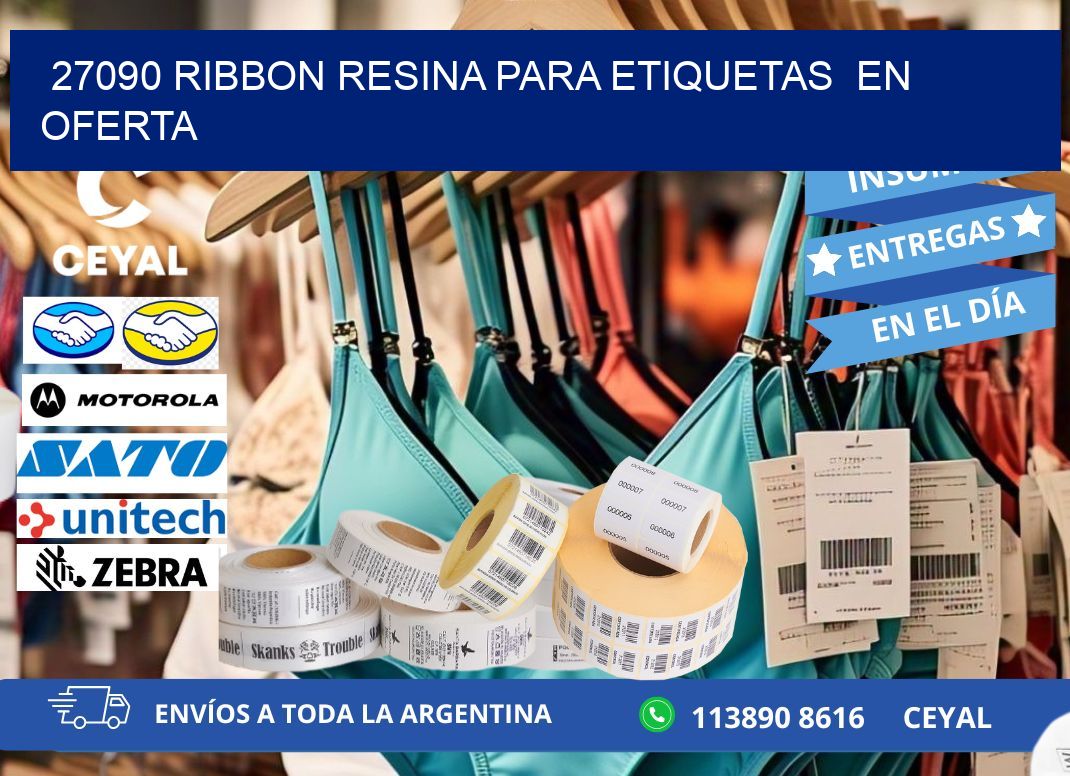 27090 ribbon resina para etiquetas en oferta