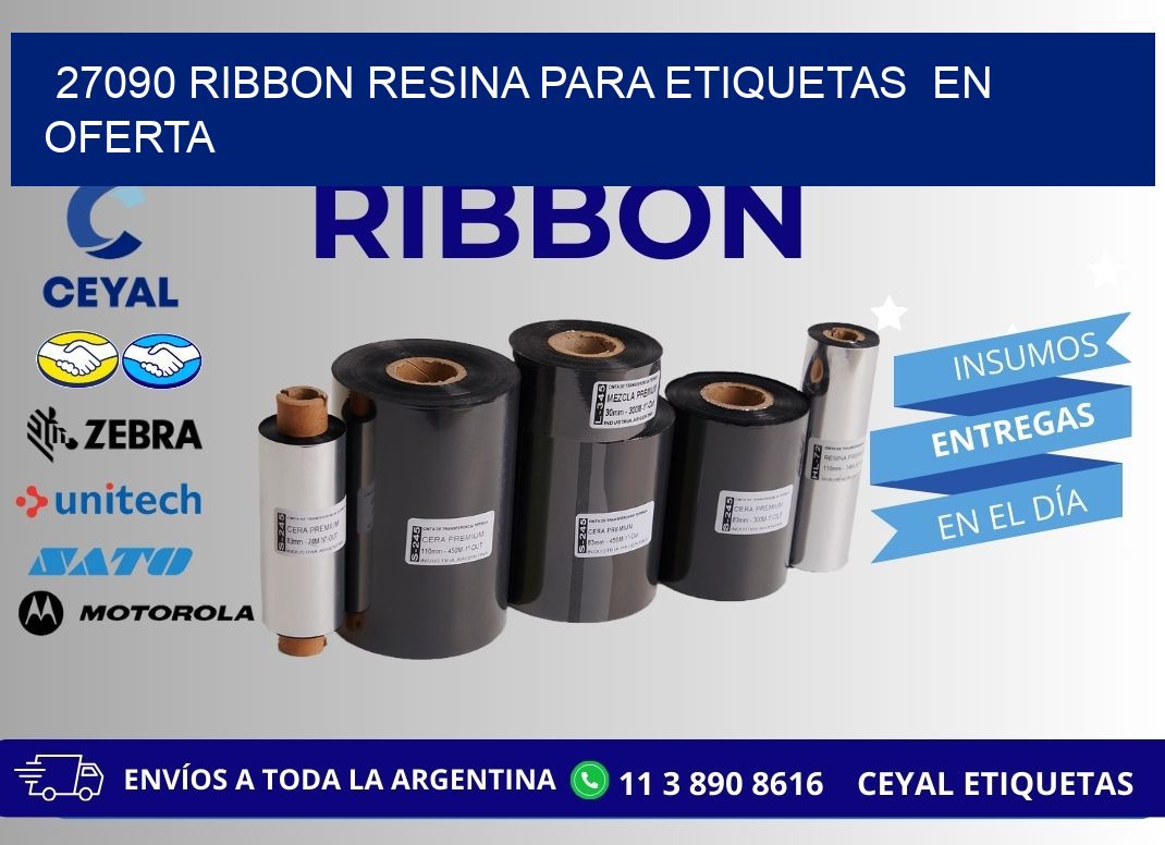 27090 ribbon resina para etiquetas en oferta