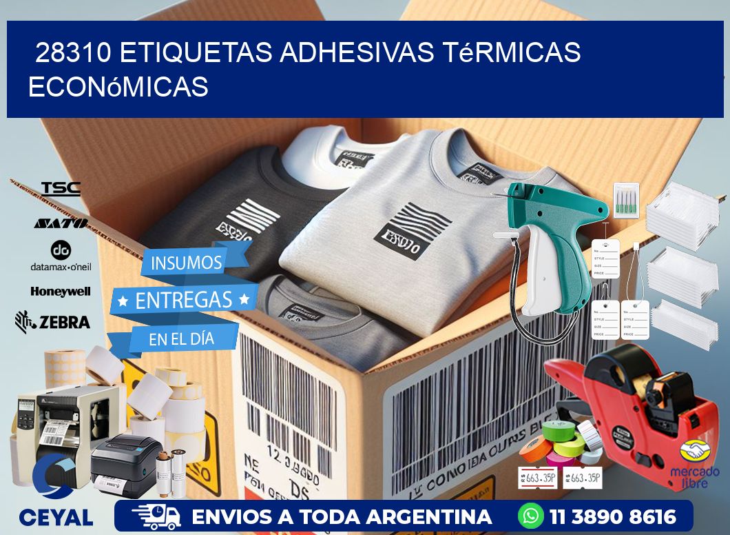 28310 etiquetas adhesivas térmicas económicas