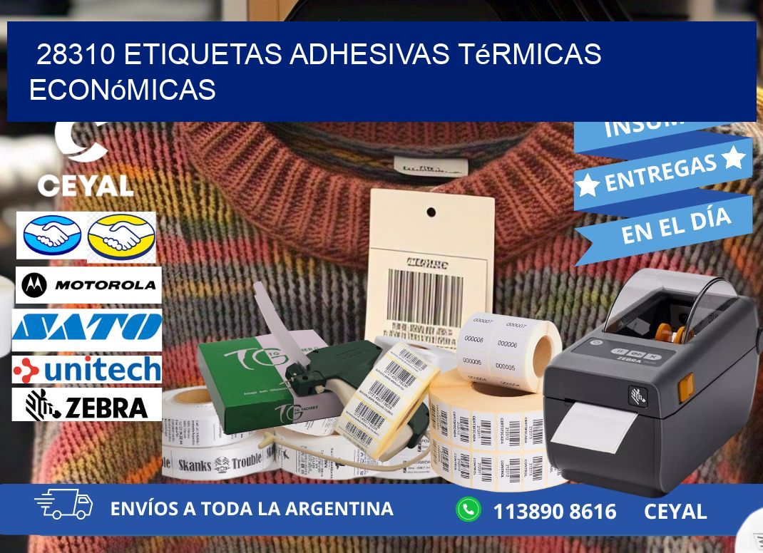 28310 etiquetas adhesivas térmicas económicas