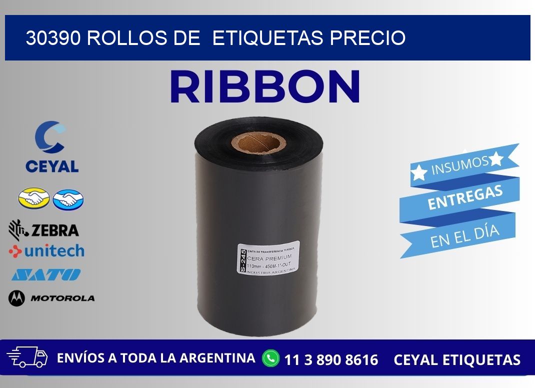 30390 rollos de etiquetas precio