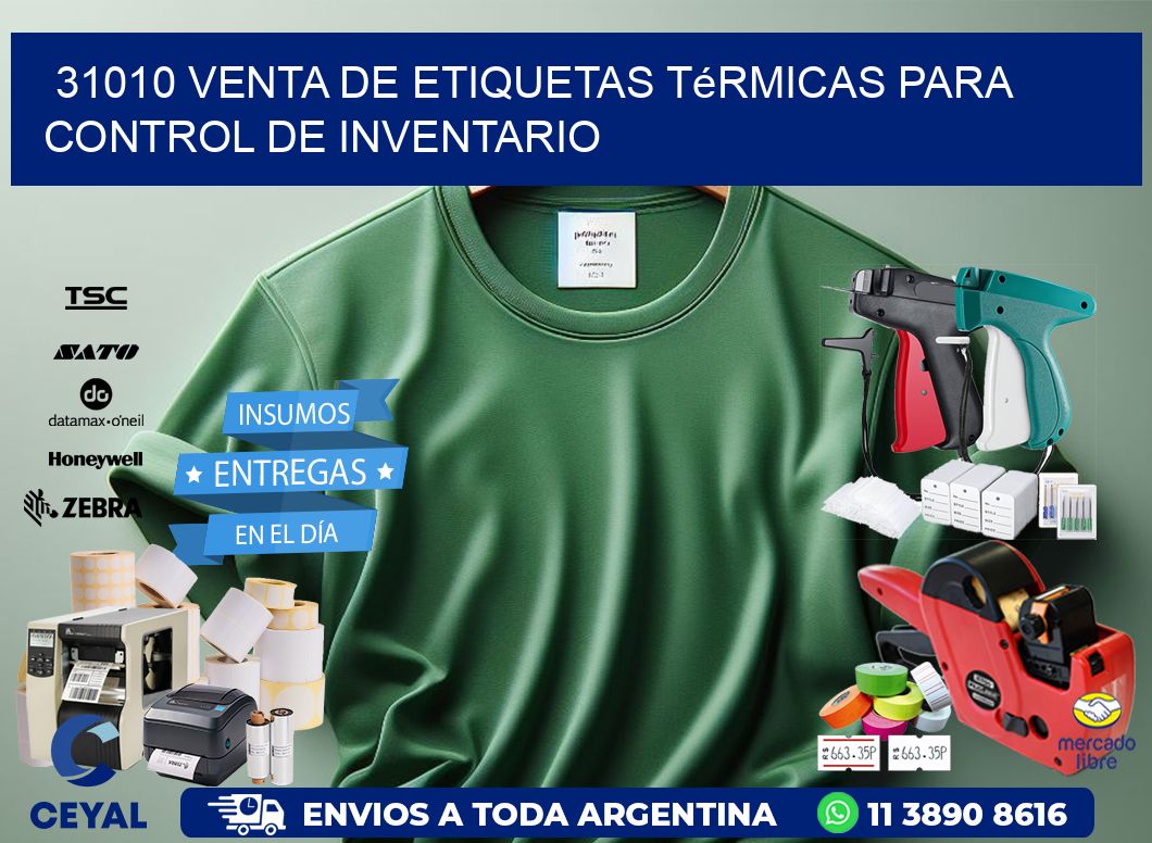 31010 venta de etiquetas térmicas para control de inventario