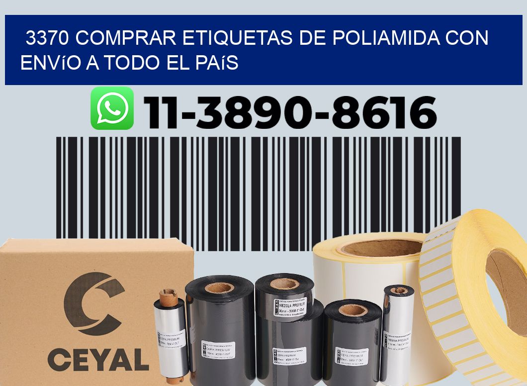 3370 comprar etiquetas de poliamida con envío a todo el país