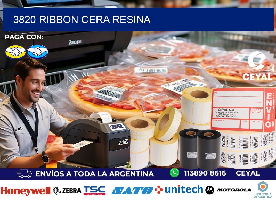 3820 ribbon cera resina