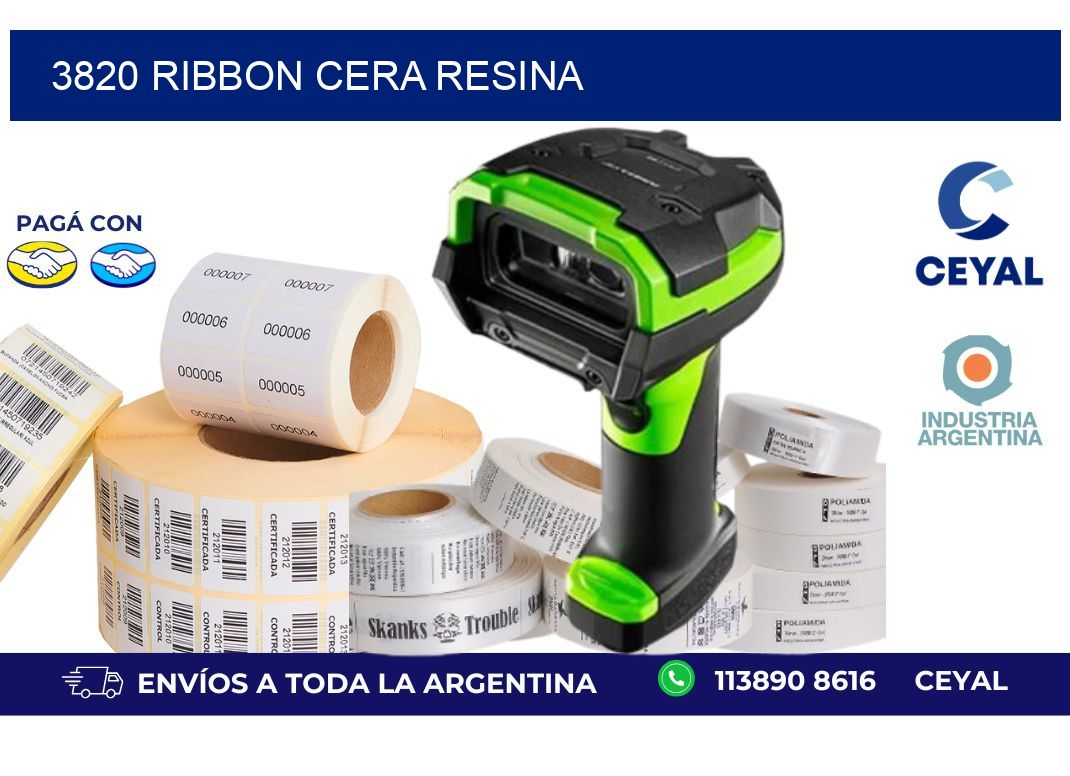 3820 ribbon cera resina