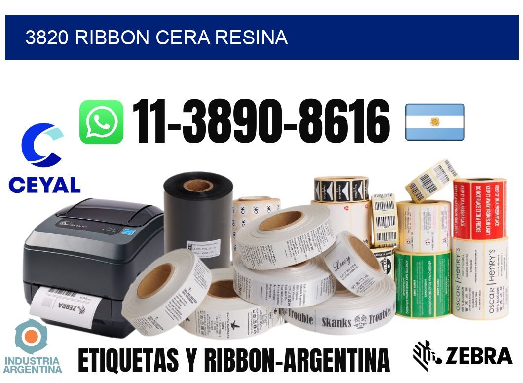 3820 ribbon cera resina