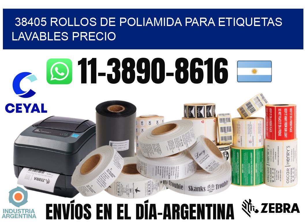 38405 rollos de poliamida para etiquetas lavables precio