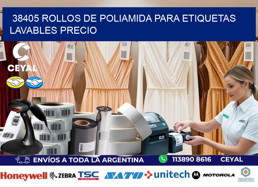 38405 rollos de poliamida para etiquetas lavables precio