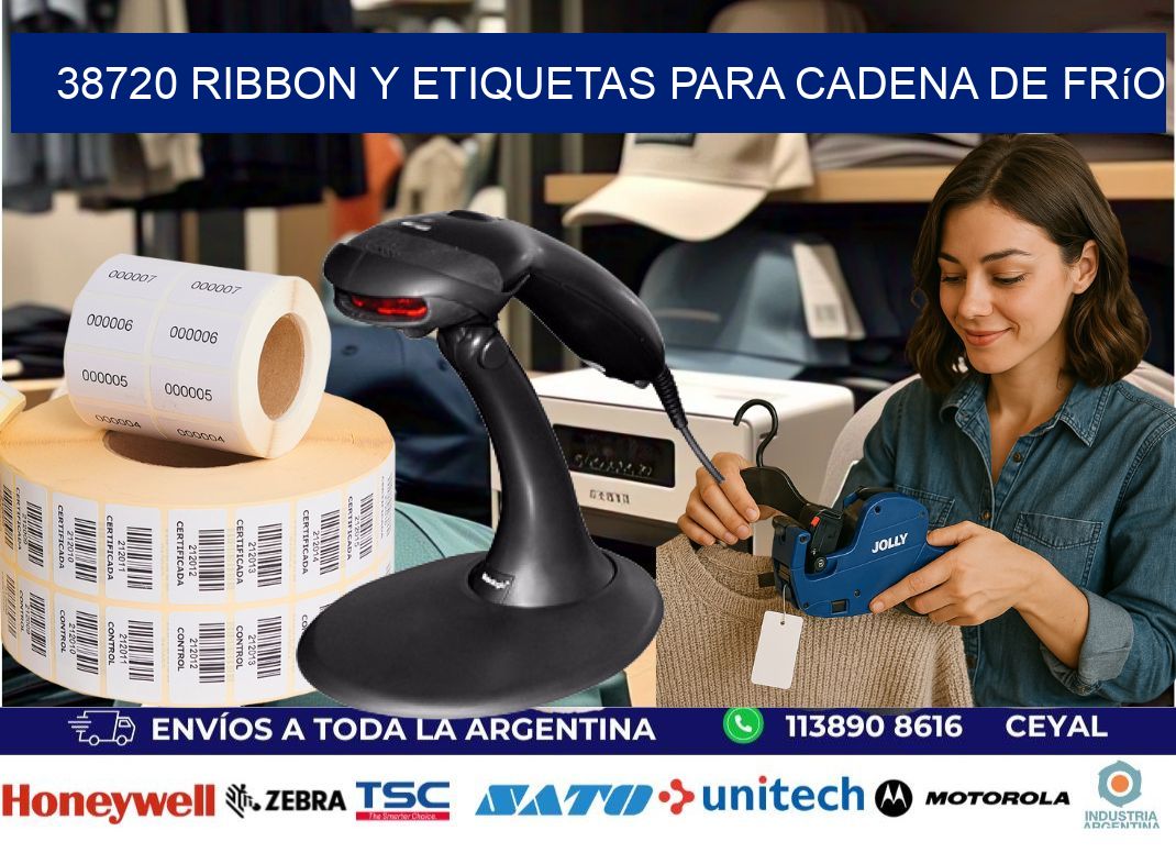 38720 ribbon y etiquetas para cadena de frío