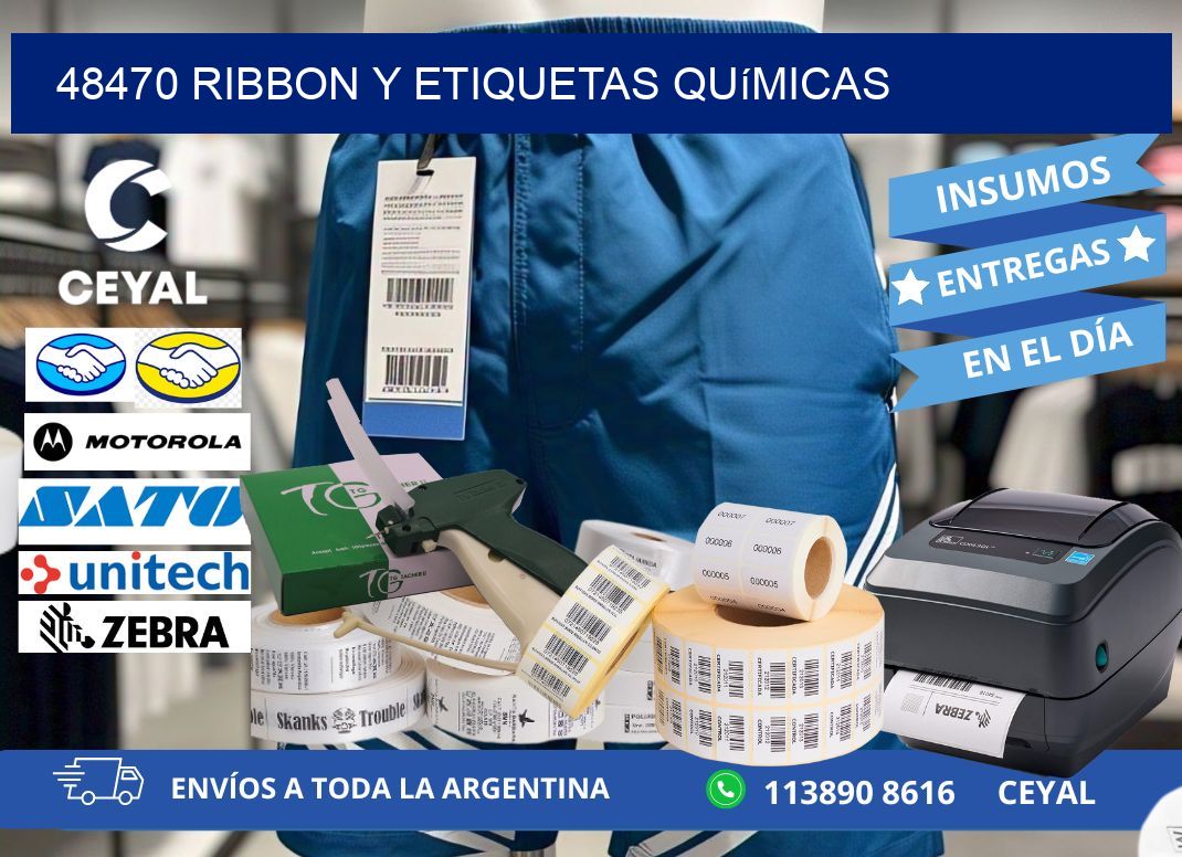 48470 ribbon y etiquetas químicas