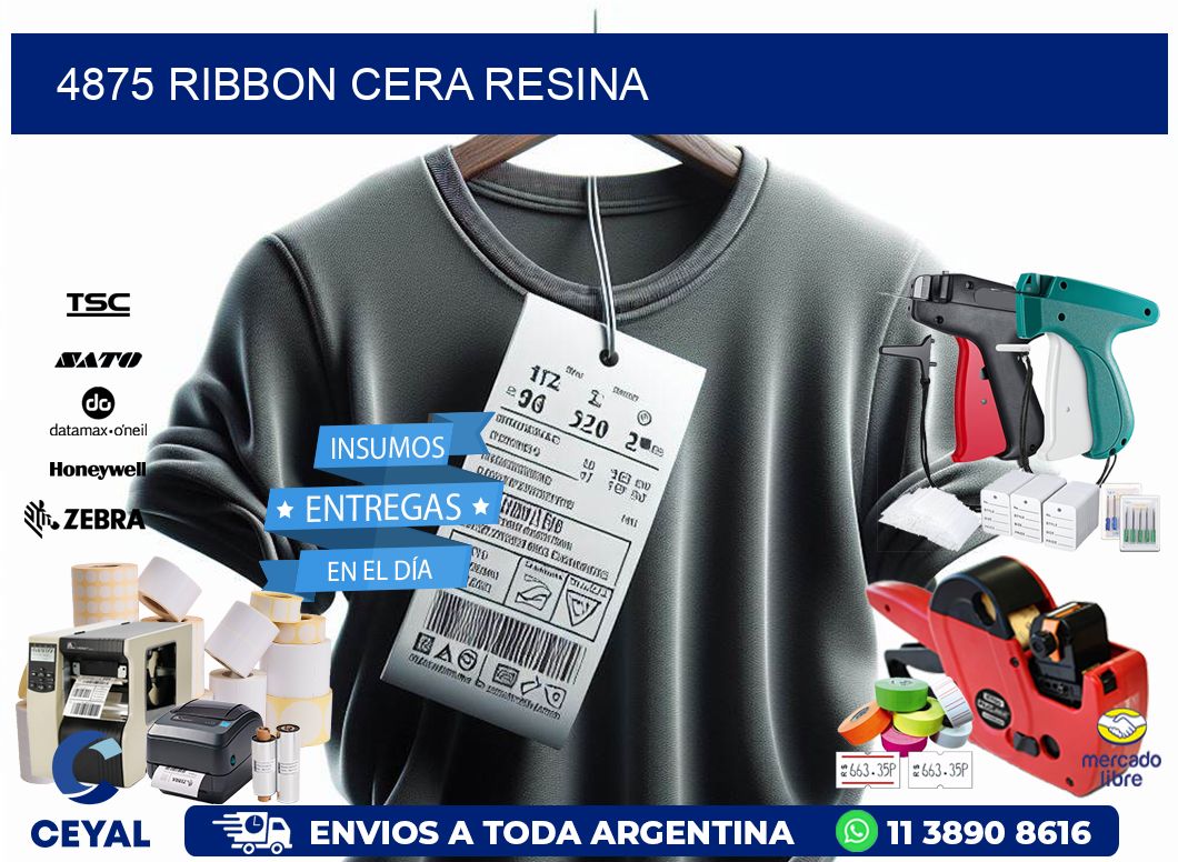 4875 ribbon cera resina