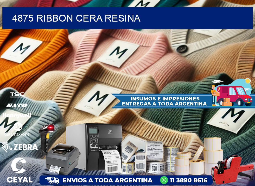 4875 ribbon cera resina