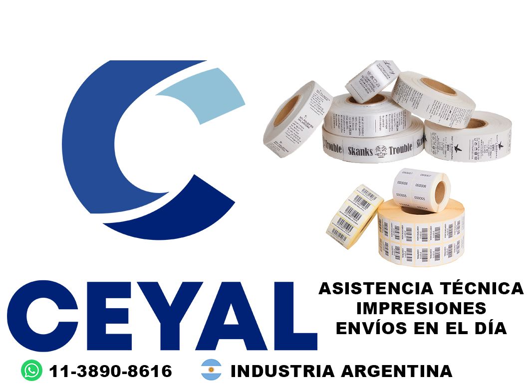 61725 etiquetas con ribbon zd220