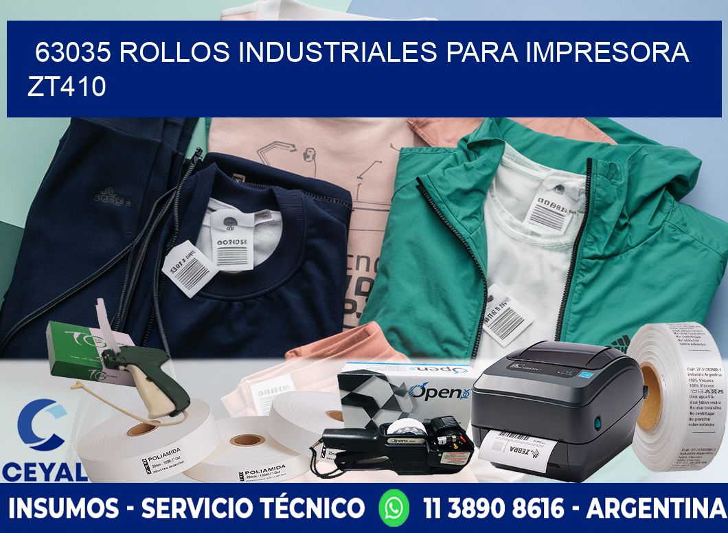 63035 rollos industriales para impresora zt410