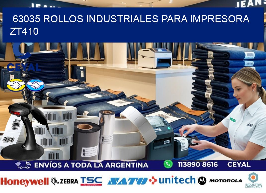 63035 rollos industriales para impresora zt410