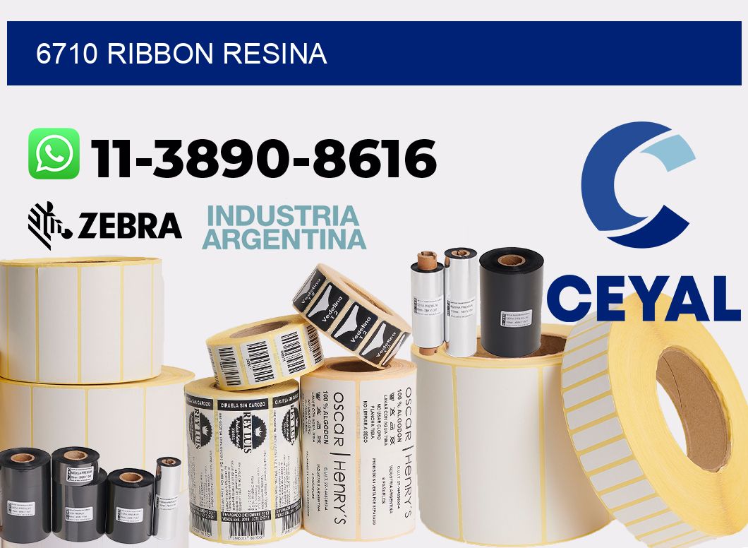 6710 ribbon resina