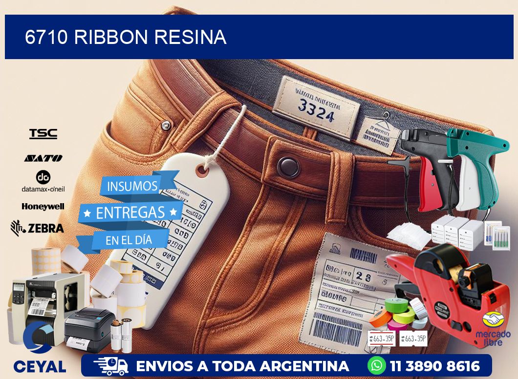 6710 ribbon resina
