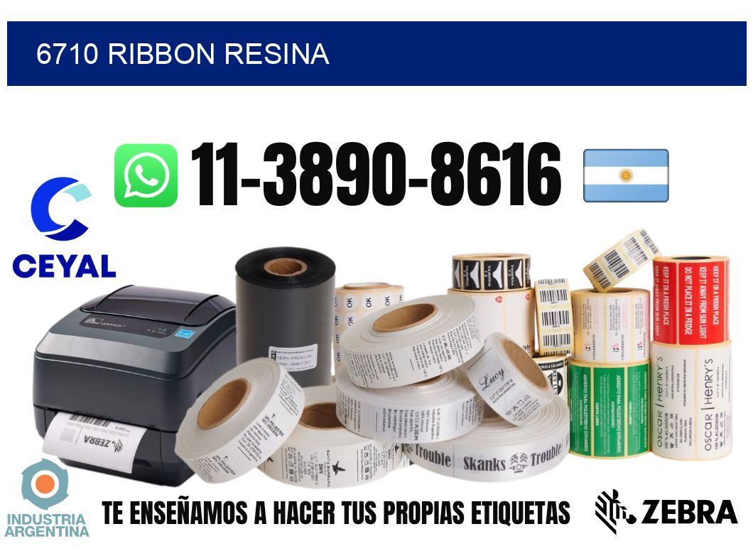 6710 ribbon resina