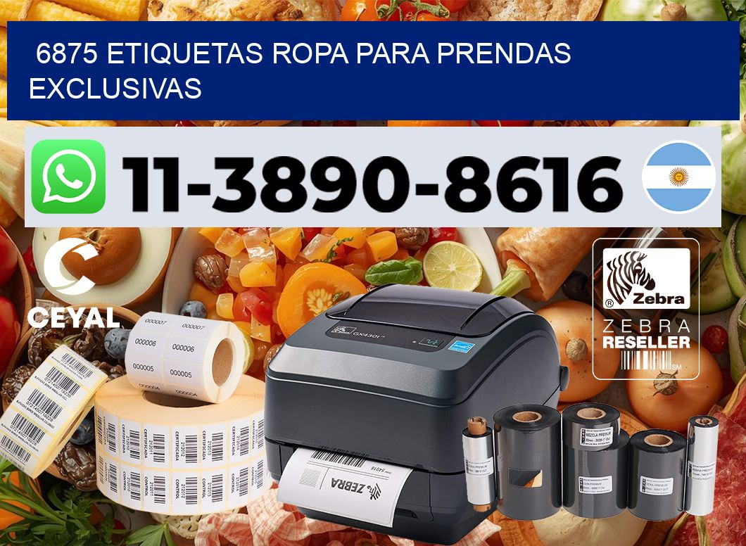 6875 Etiquetas ropa para prendas exclusivas